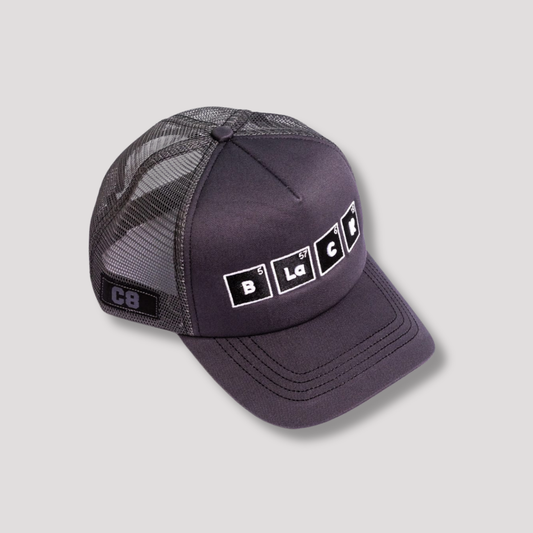 Black Periodic - Net - Grey