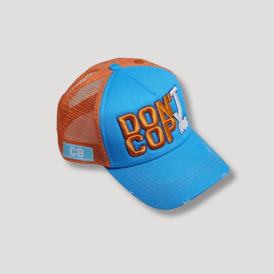 Don't Copy Me - Net - Blue & Orange Unisex Cap