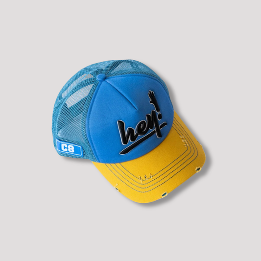 Hey - Net - Blue & Yellow Men's Cap