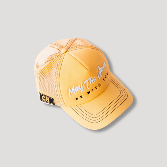 May The Gains Be With You - Net - Peach Men's Cap
