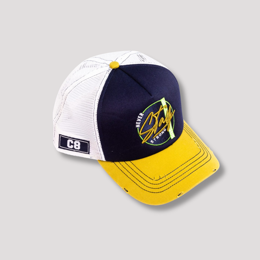 Never Stay Strong - Net - Yellow & White