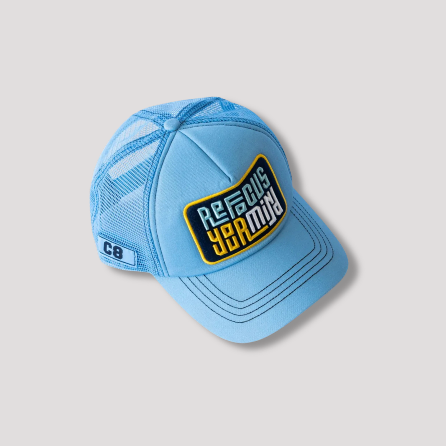 Refocus Your Mind - Net - Light Blue Men's Cap