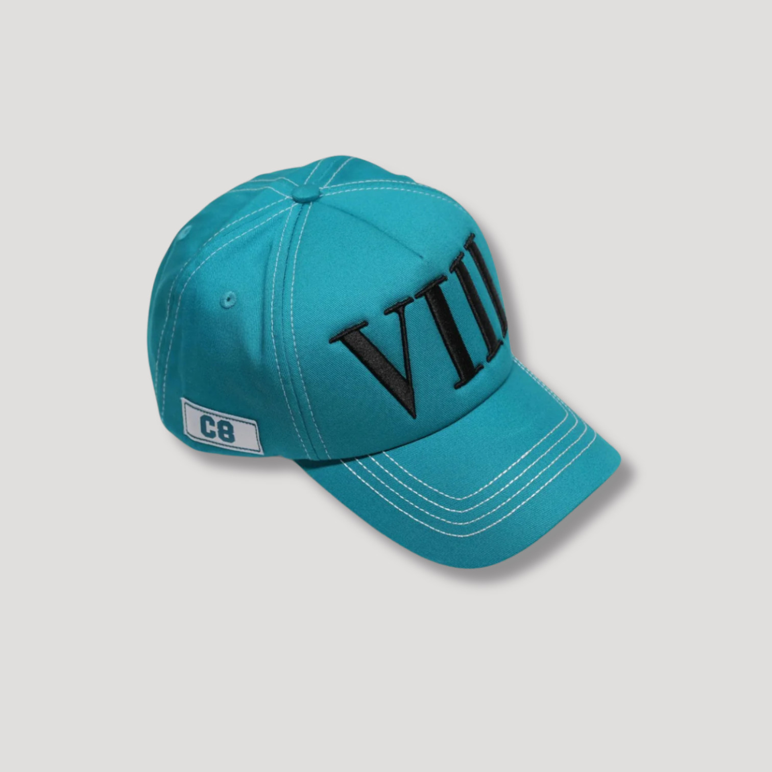 VIII - Full - Mint Blue with Black Unisex Cap