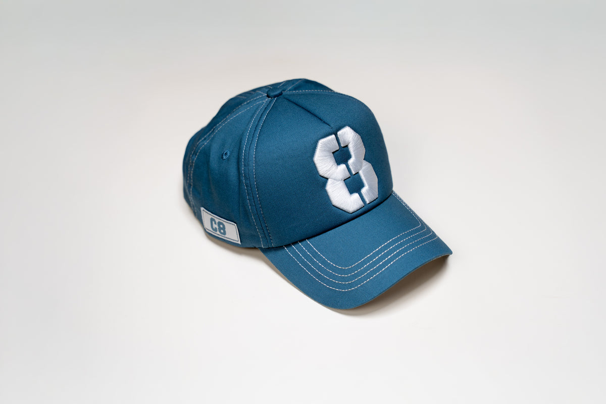 8 Fade Blue No.8 White - Full