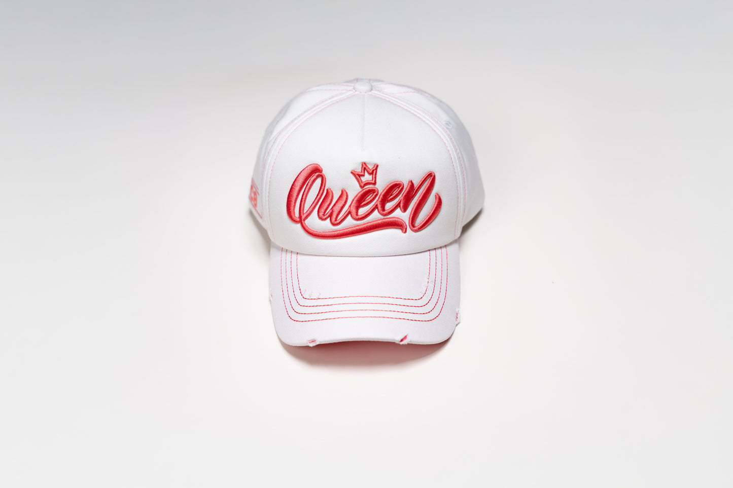 Queen - Full - White with Pink