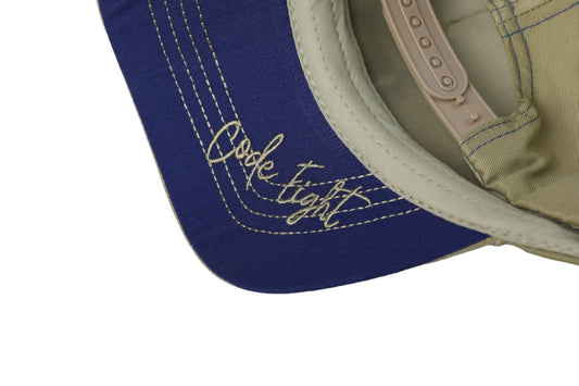 No 8 - Dark Beige and Blue