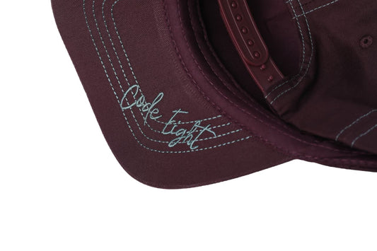 No 8 - Maroon and Pastel Turquoise