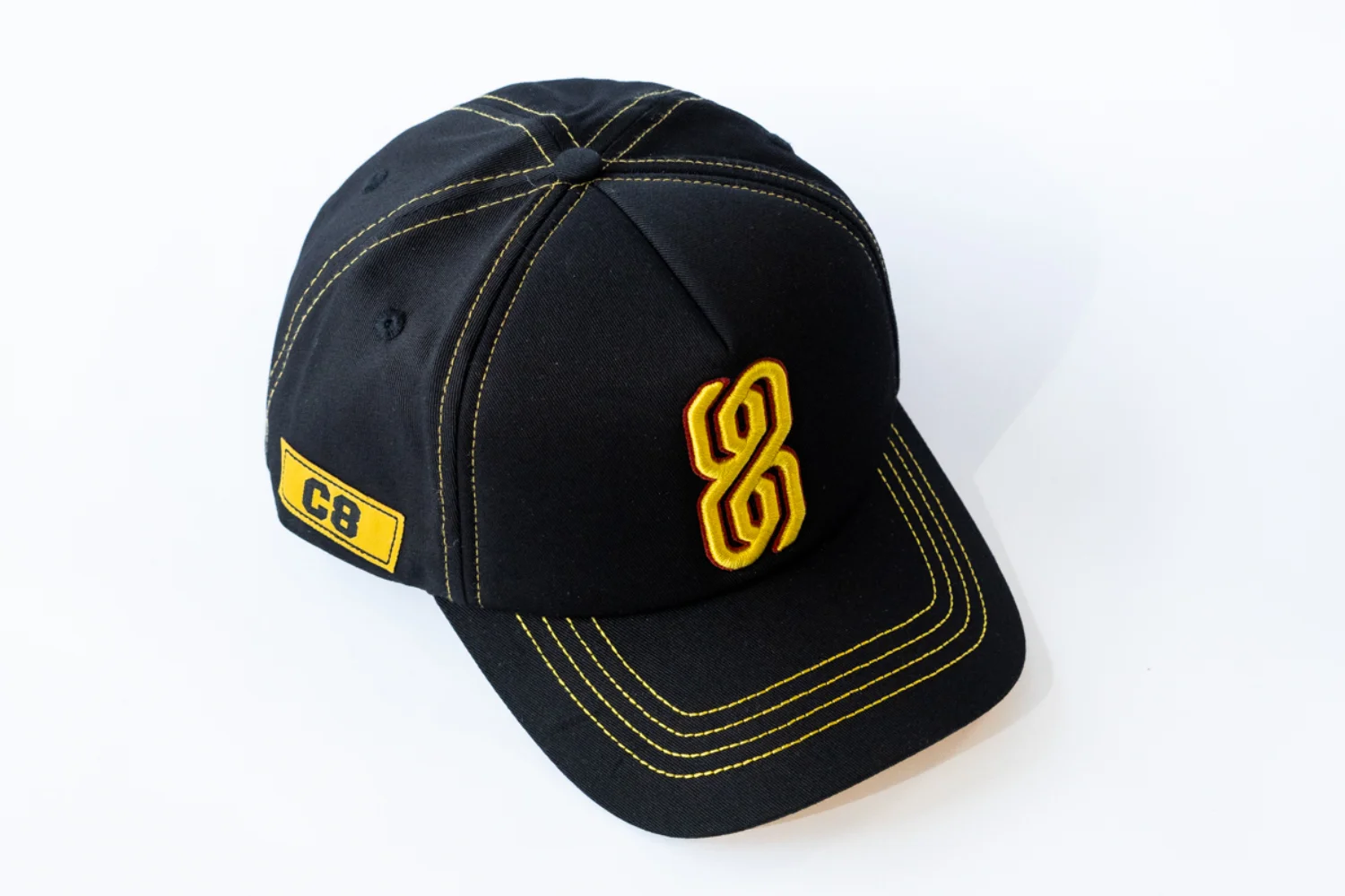 No.8 - Full - Black with Yellow