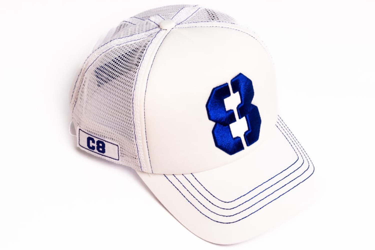 No 8 - Net - White & Navy